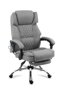 Fotel biurowy z masażem Mark Adler Boss 6.0 Grey