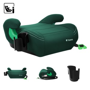 Fotelik samochodowy Tulano Cabby 25 Green PODSTAWKA iSize 125-150cm