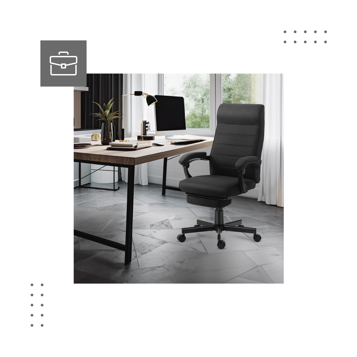 Fotel Mark Adler Boss 4.4 Black do biura i domu