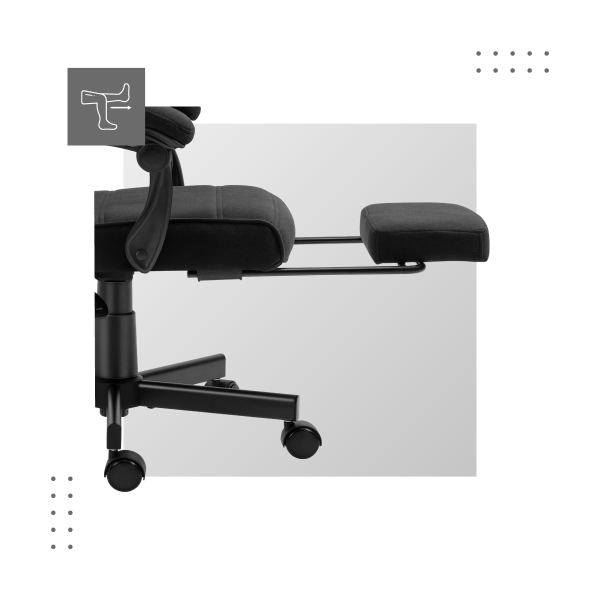 fotel biurowy Boss 4.4 z podnóżkiem