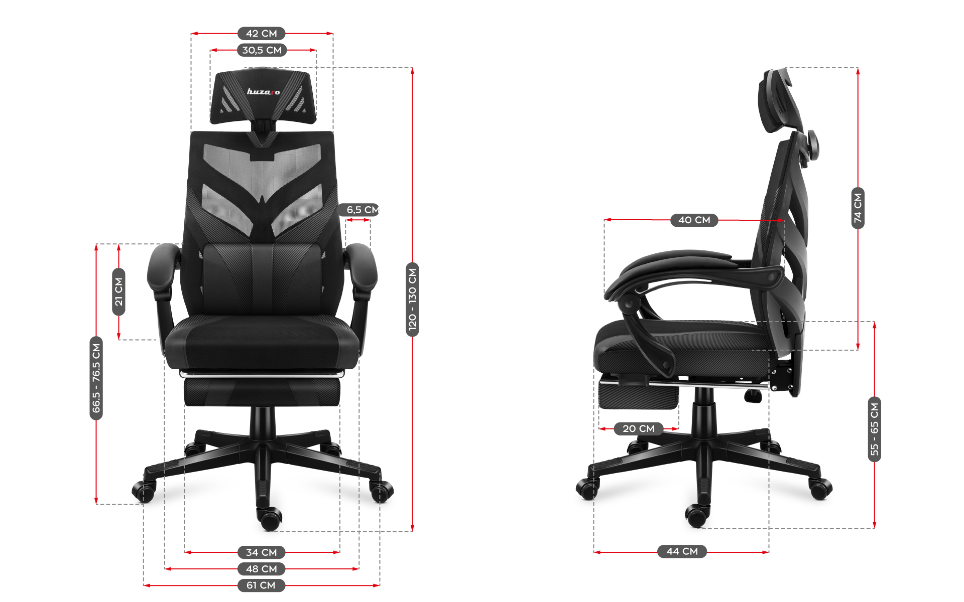 Wymiary Huzaro Combat 5.0 Black