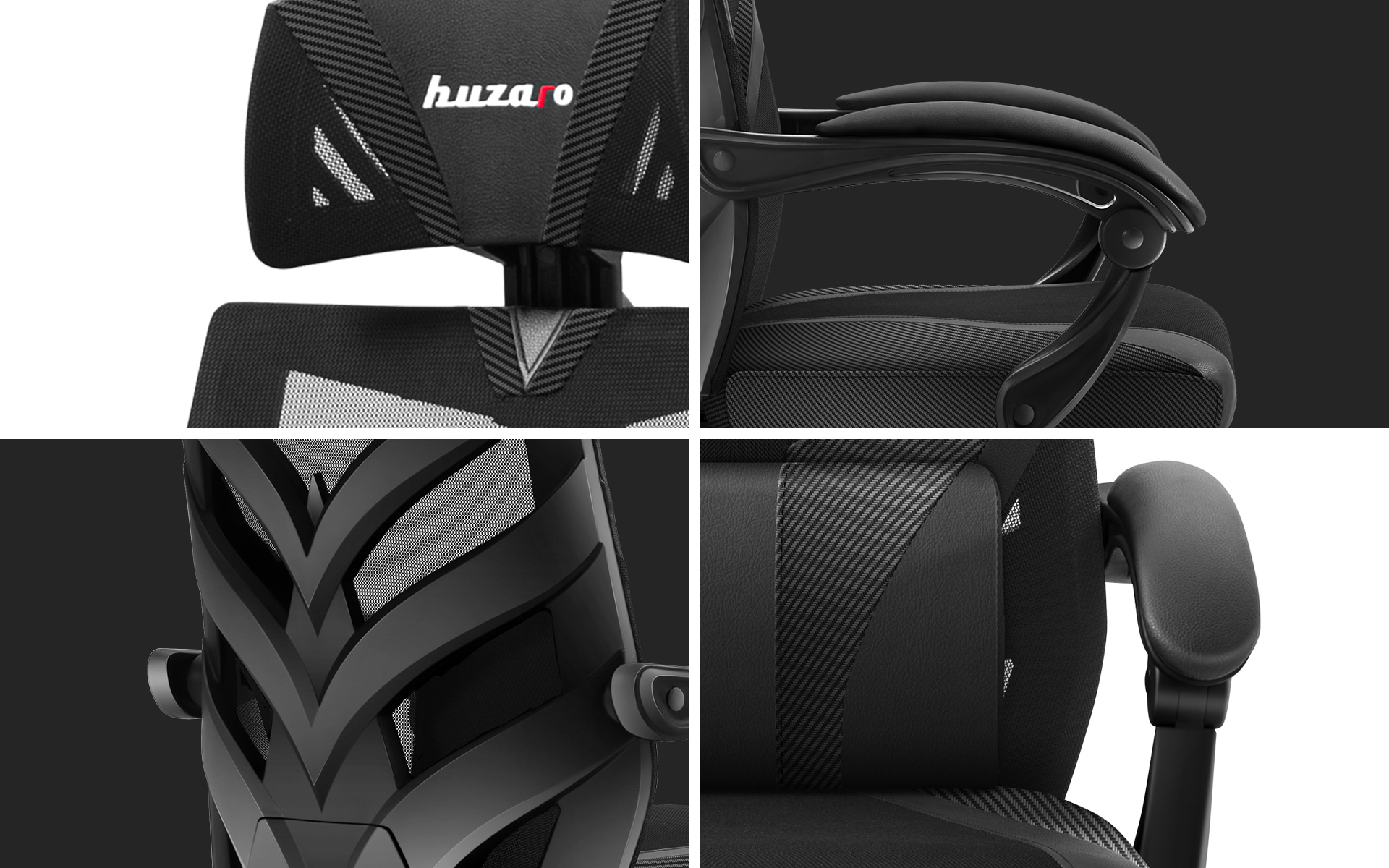 Zbliżenia fotela gamingowego Combat 5.0 Black