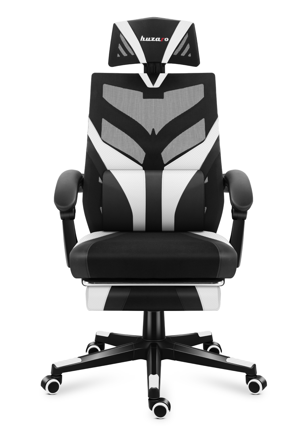 Przód fotela gamingowego Huzaro Combat 5.0 White