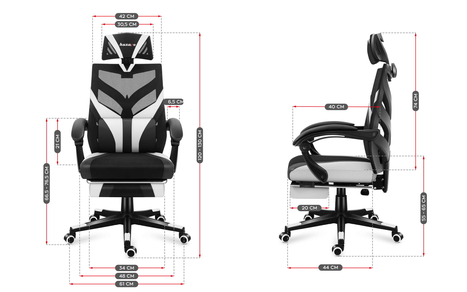 Wymiary Huzaro Combat 5.0 White