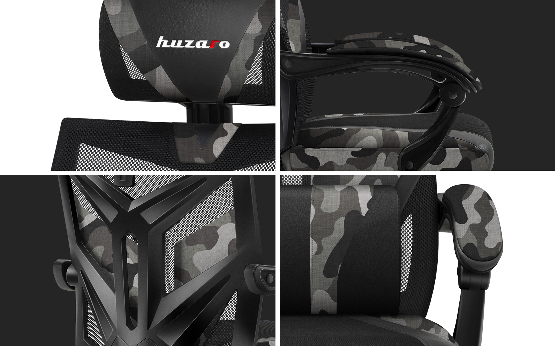 Zbliżenia fotela gamingowego Combat 5.0 Camo