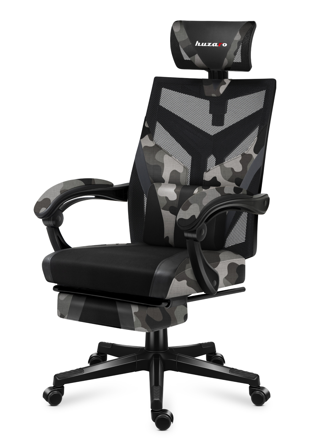 Lewy skos fotela gamingowego Huzaro Combat 5.0 Camo