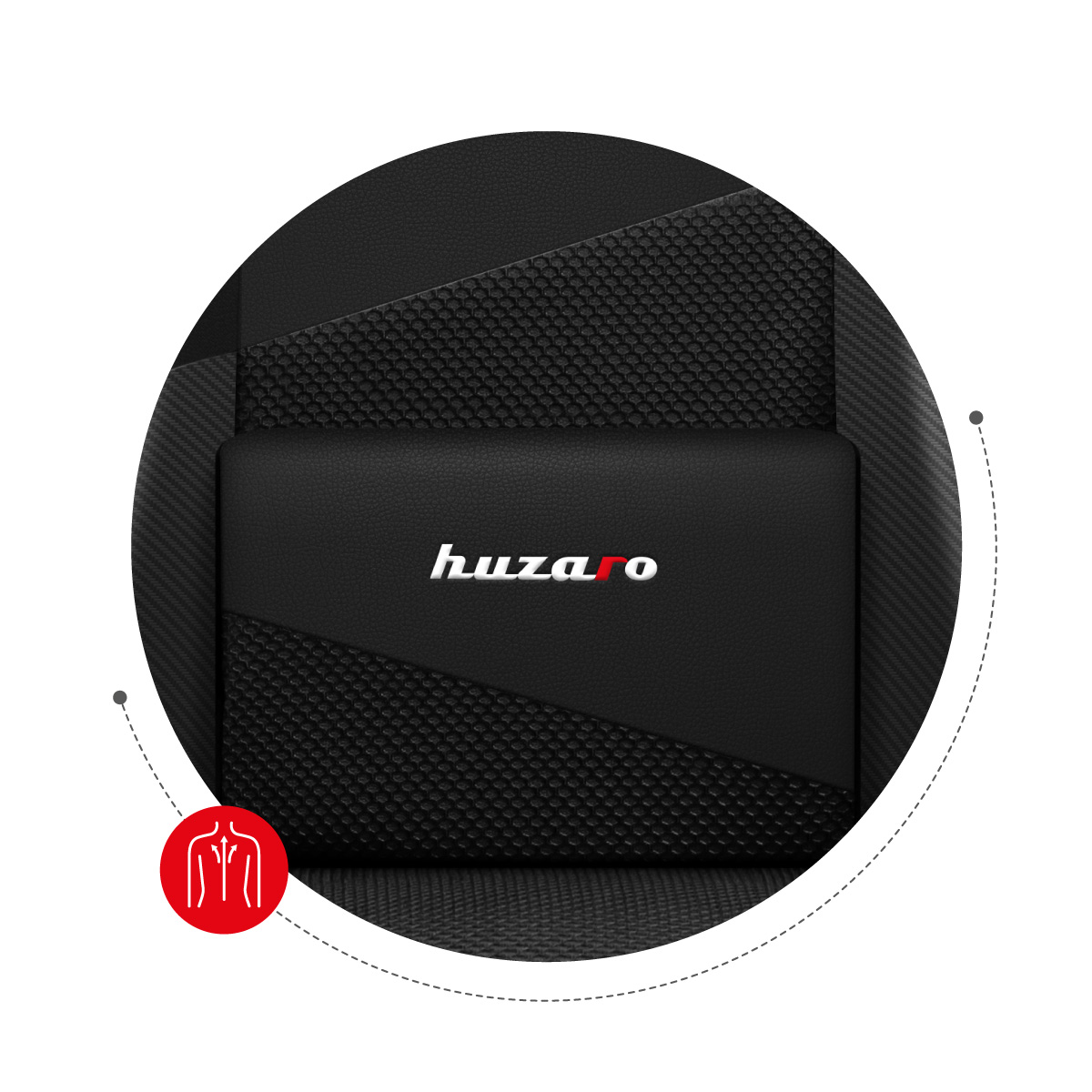 Fotel gamingowy Huzaro Force 6.2 z poduszką lędźwiową