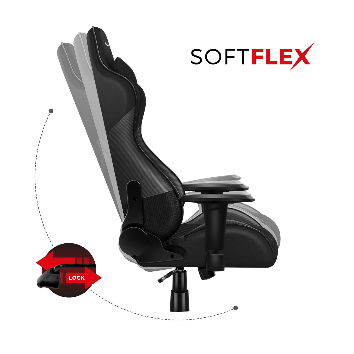Fotel gamingowy z funkcją Softex