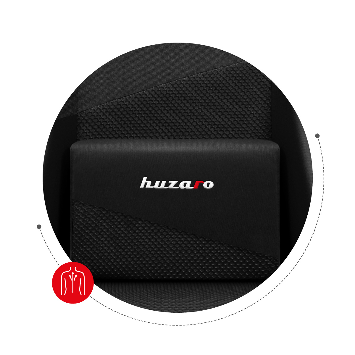 Poduszka lędźwiowa do fotela dla gracza Huzaro Force 6.2 Mesh RGB