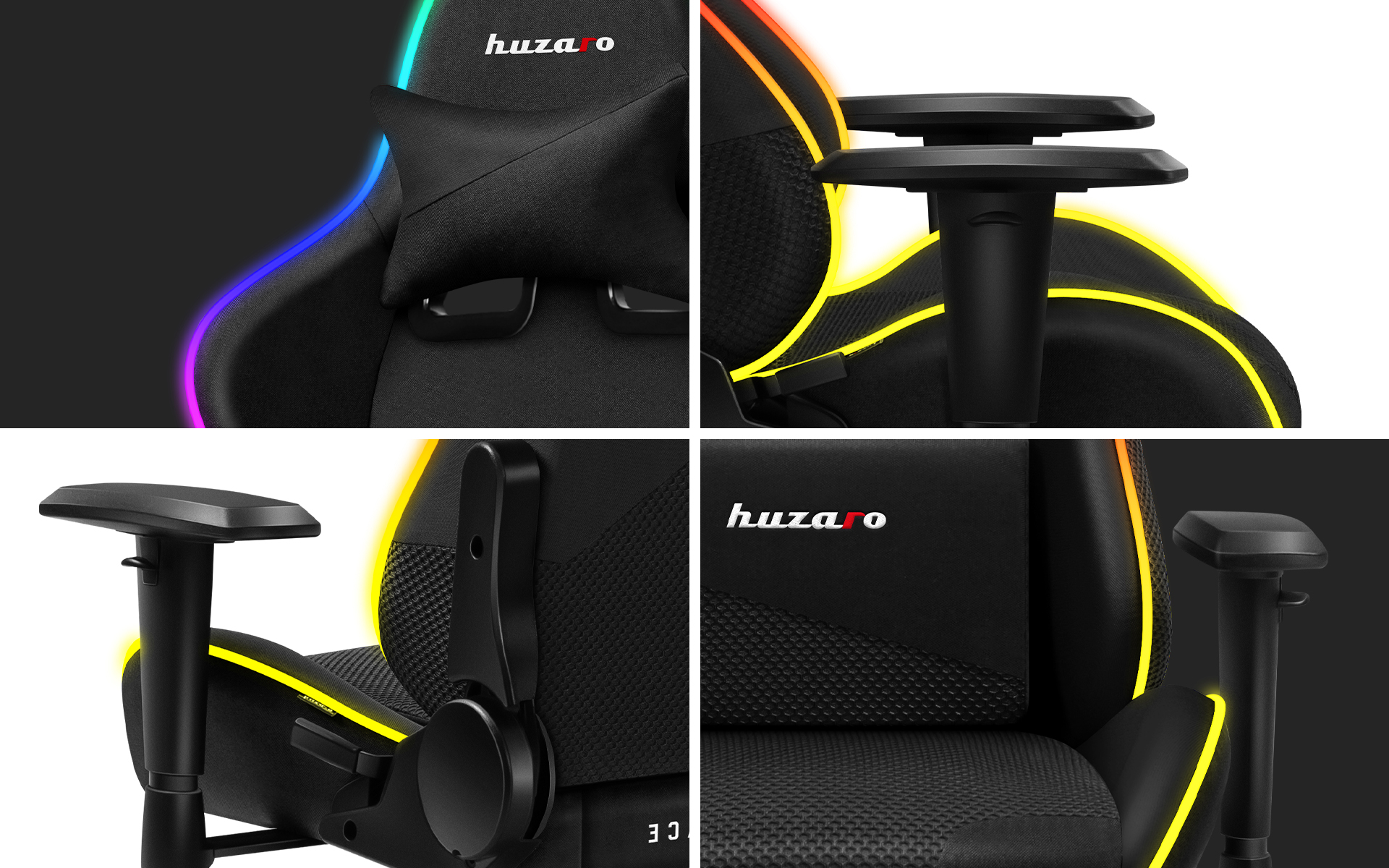 Detale fotela dla gracza Force 6.2 <esh RGB