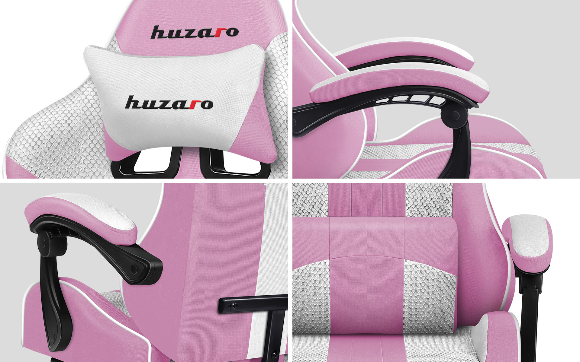 Fotele Huzaro Force 4.7 Pink Mesh