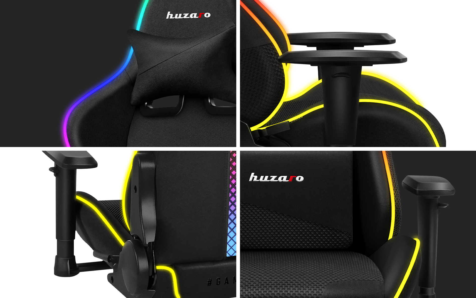 Detale fotela dla gracza Force 6.3 Mesh RGB