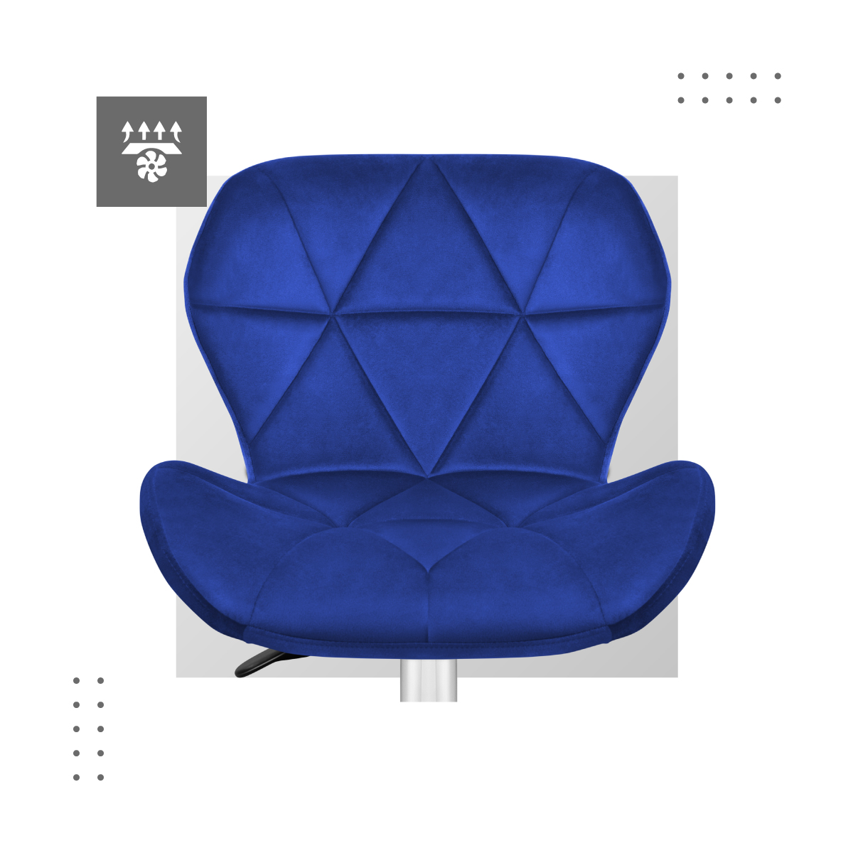 Fotel Future 3.0 Navy Blue oddychające materiały