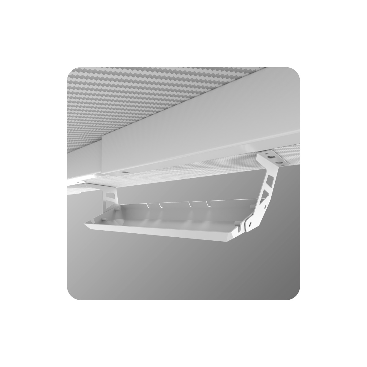Maskownica na kable biurko RGB LED
