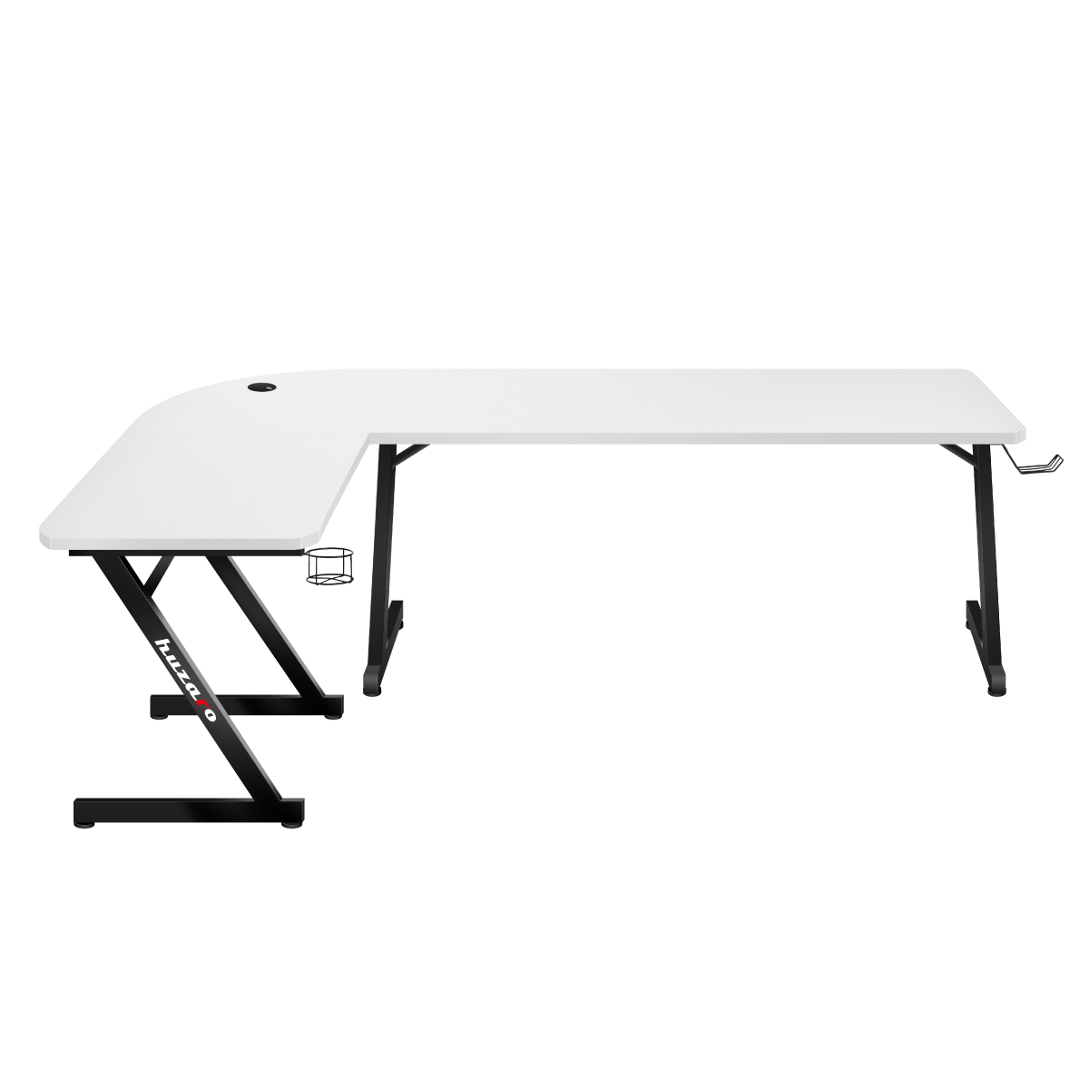 Biurko gamingowe Huzaro Hero 7.0 White front