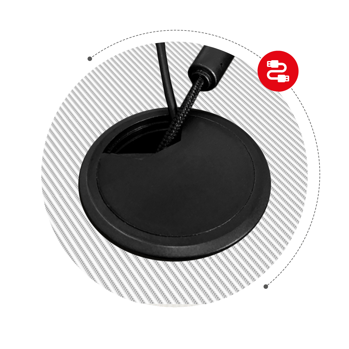Wlot na kable Huzaro Hero 7.0 White